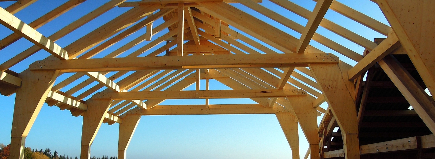 Dachstuhl der Lagerhaus Zwettl Zimmerer