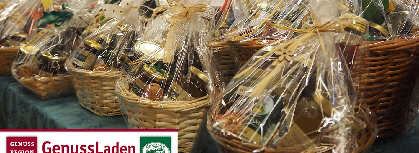 Geschenkkörbe mit regionalen Produkte