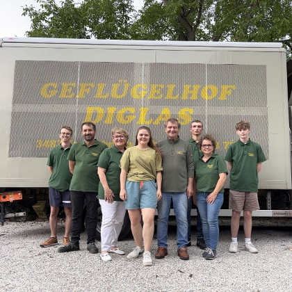 Gruppenfoto Diglas Geflügelhof