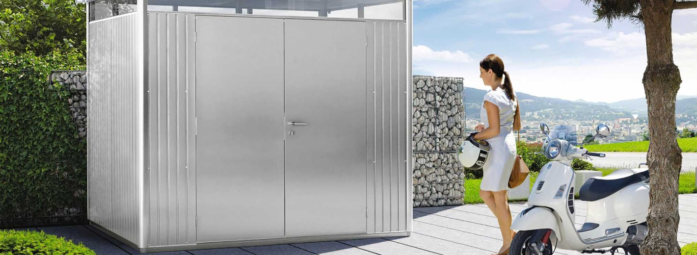 BIOHORT Gerätehaus HighLine H2 mit Doppeltür