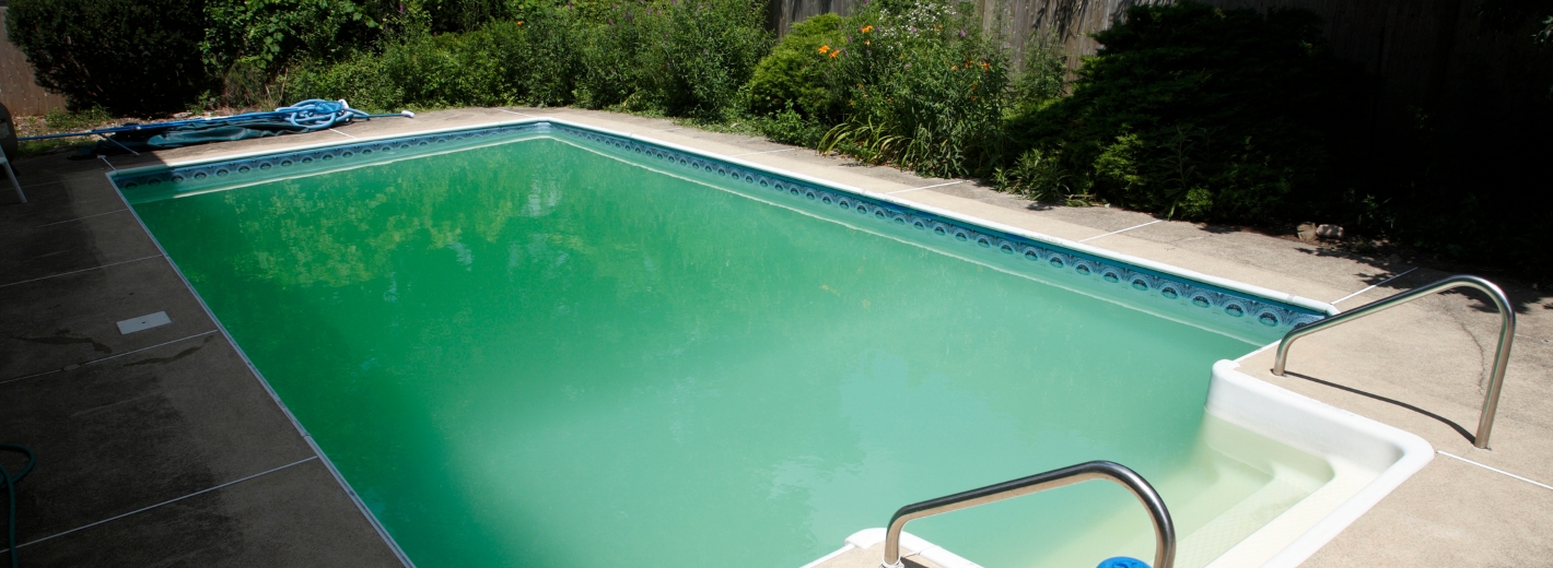 Trübes Poolwasser