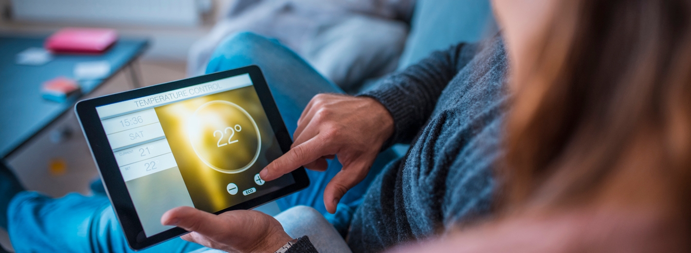Temperatureinstellen mit dem Tablet