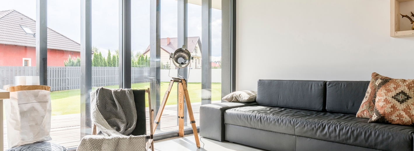 Vollflächige Fenster innen