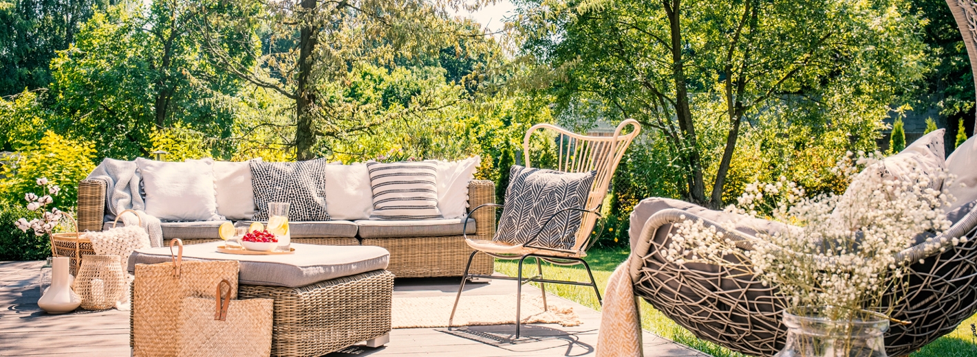 Verlängertes Wohnzimmer im Garten