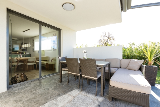 Gemütliche Lounge auf der Terrasse