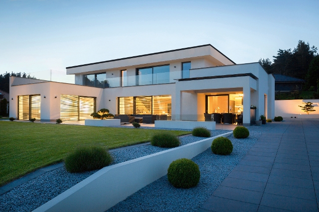 Modernes Haus mit Internorm-Fenstern
