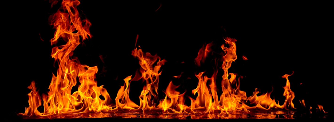Hitze durch Flammen