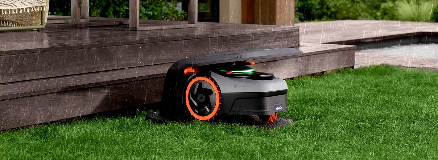 Gratis Rasenroboter-Garage sichern
