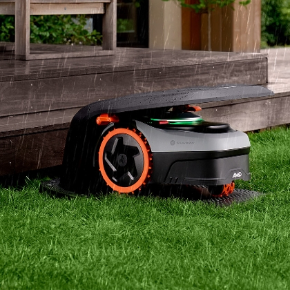 Gratis Rasenroboter-Garage sichern