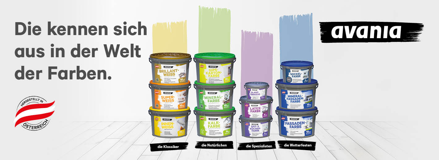 Avania Wandfarben Sortiment