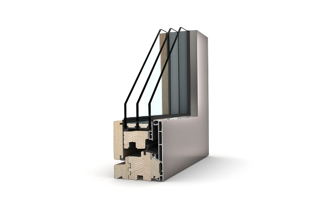 HF 520 Holu-Aluminium-Fenster im Designstil studio