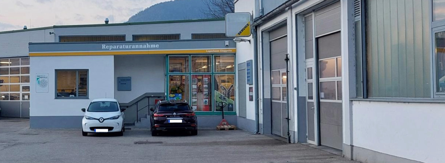 Außenaufnahme Lagerhaus Werkstatt Gloggnitz