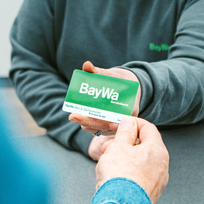 Übergabe Servicekarte