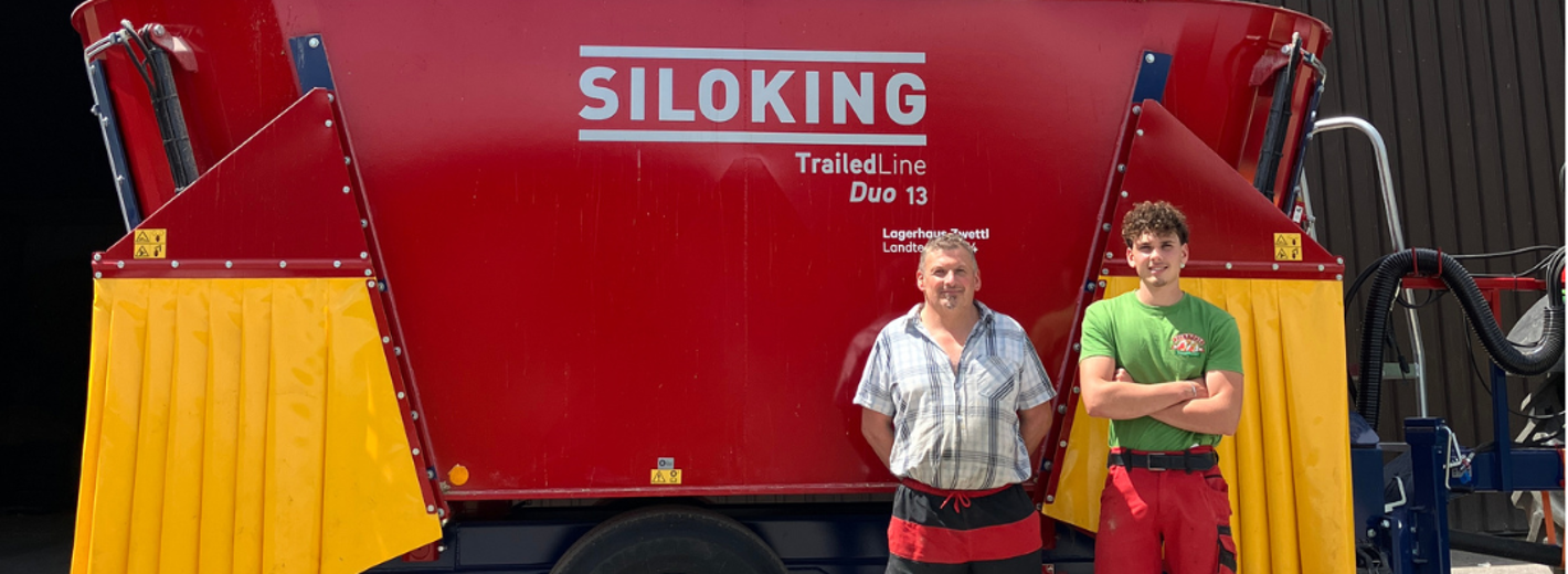 Übergabe Siloking an Familie Binder durch die Landtechnik W4