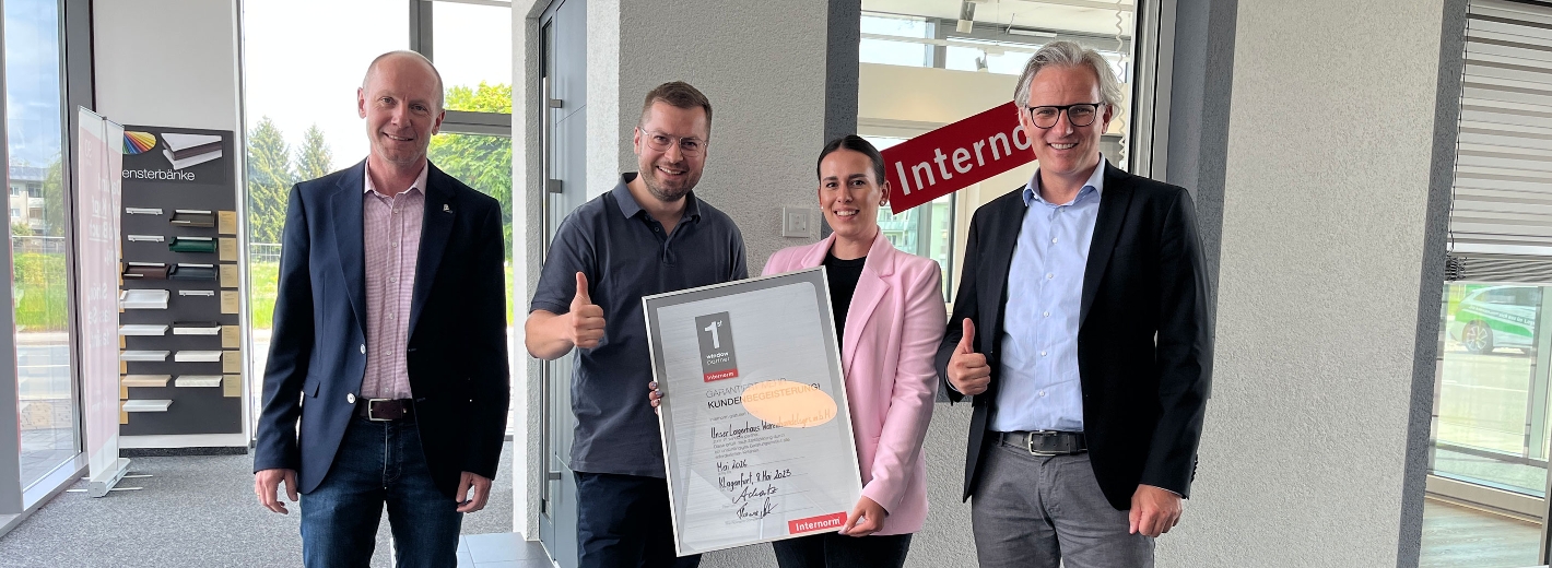 Unser Lagerhaus WHG ist Internorm 1st window partner!
