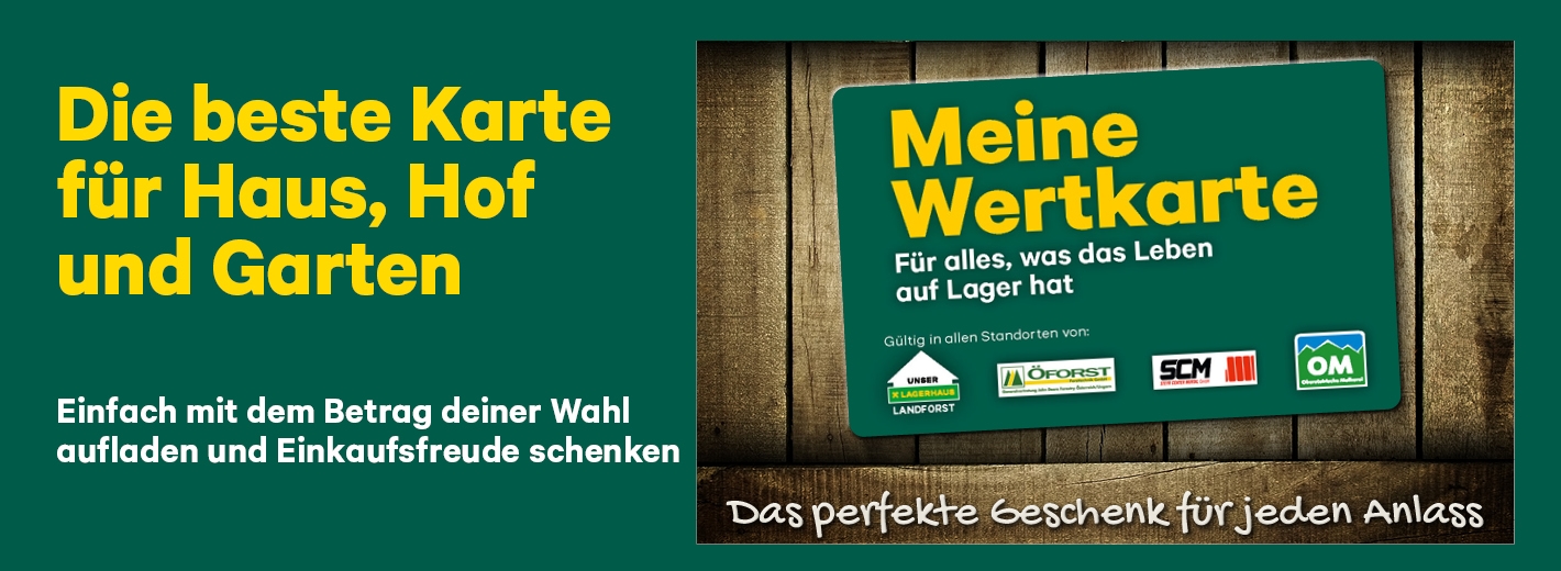 Mit der Landforst Gutscheinkarte Einkaufsfreude schenken