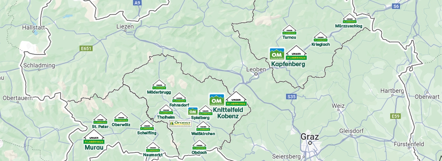 Landforst Lagerhaus in der Steiermark
