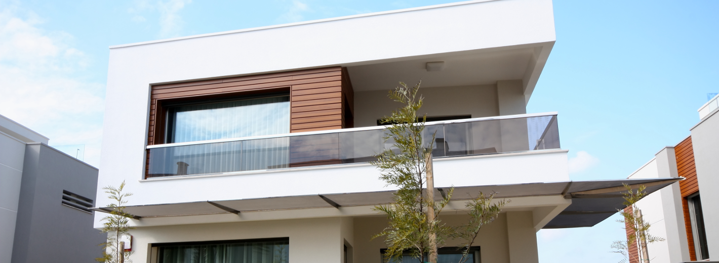 Haus mit Balkon