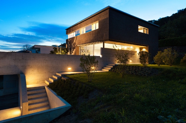 Außenbeleuchtung eines Hauses