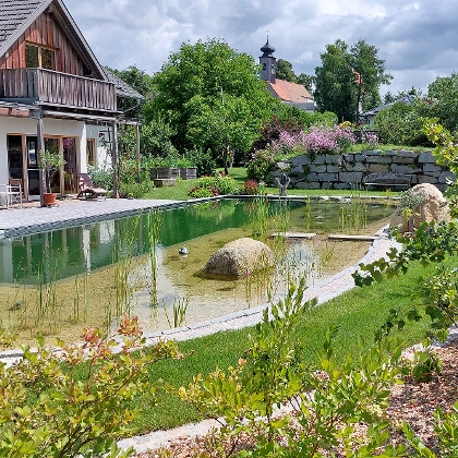 Gottfrieds Schwimmteich im Garten