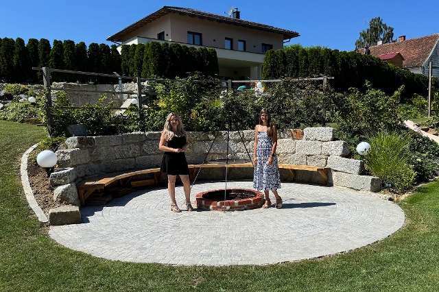 Feuerstelle im Garten von Vanessa