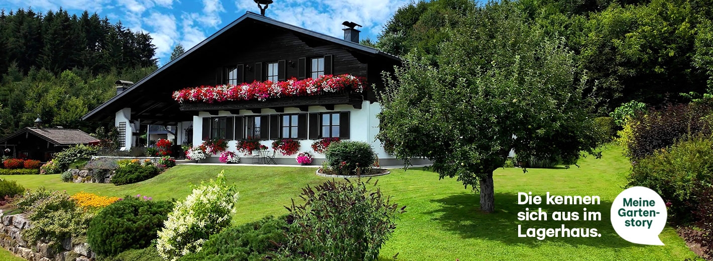 Helenes Garten mit Lagerhaus