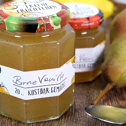 Marmelade mit Birne und Vanille