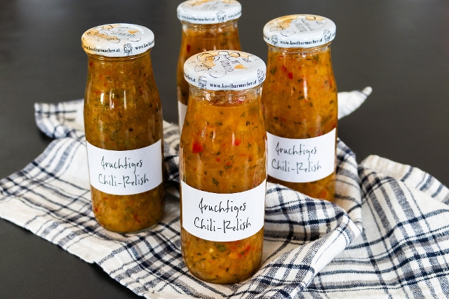 Chili Relish im Kostbarmacher Glas