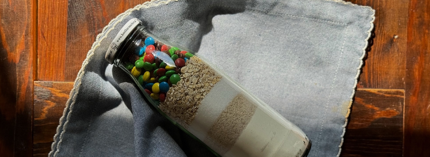 Cookie Backmischung im Glas zum Verschenken
