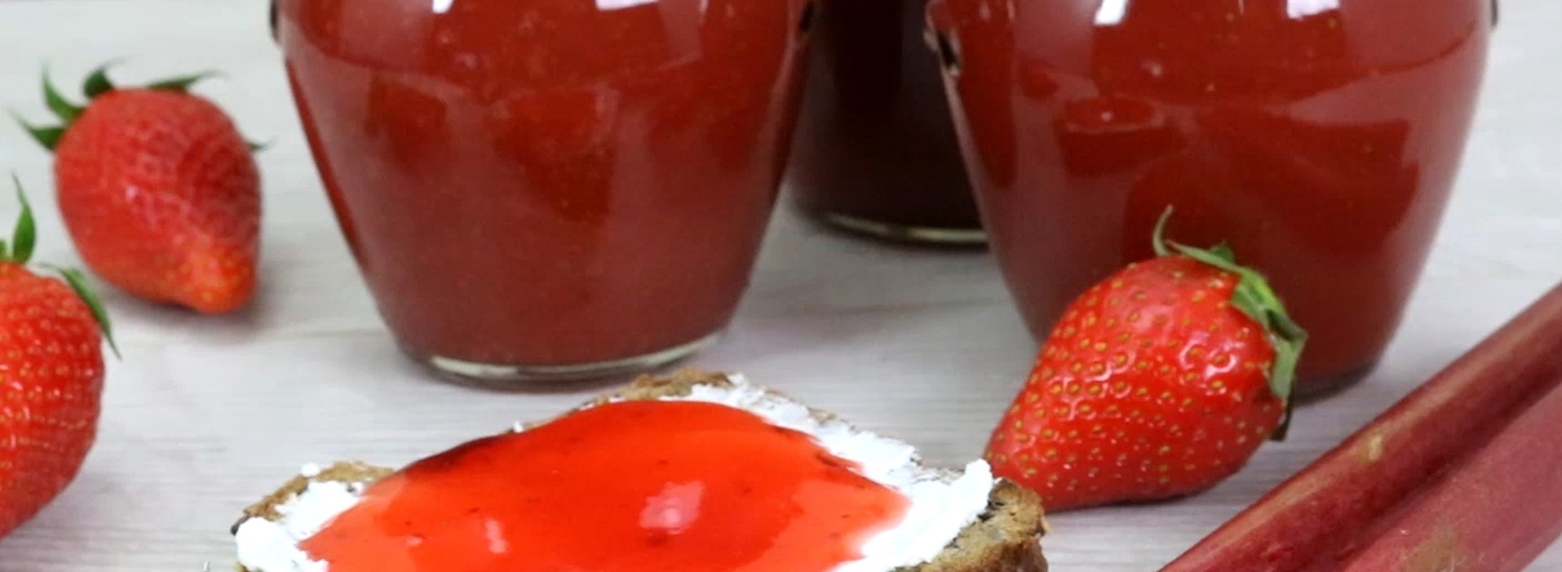 Erdbeer Rhabarber Marmelade