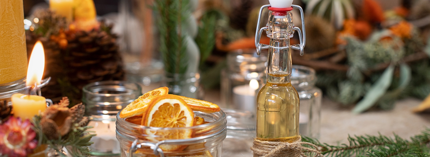 Glühmostsirup als Geschenk aus der Küche