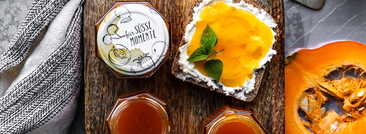 Kürbis Marmelade mit Tonic