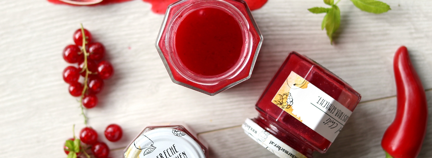 Ribisel Marmelade mit Chili