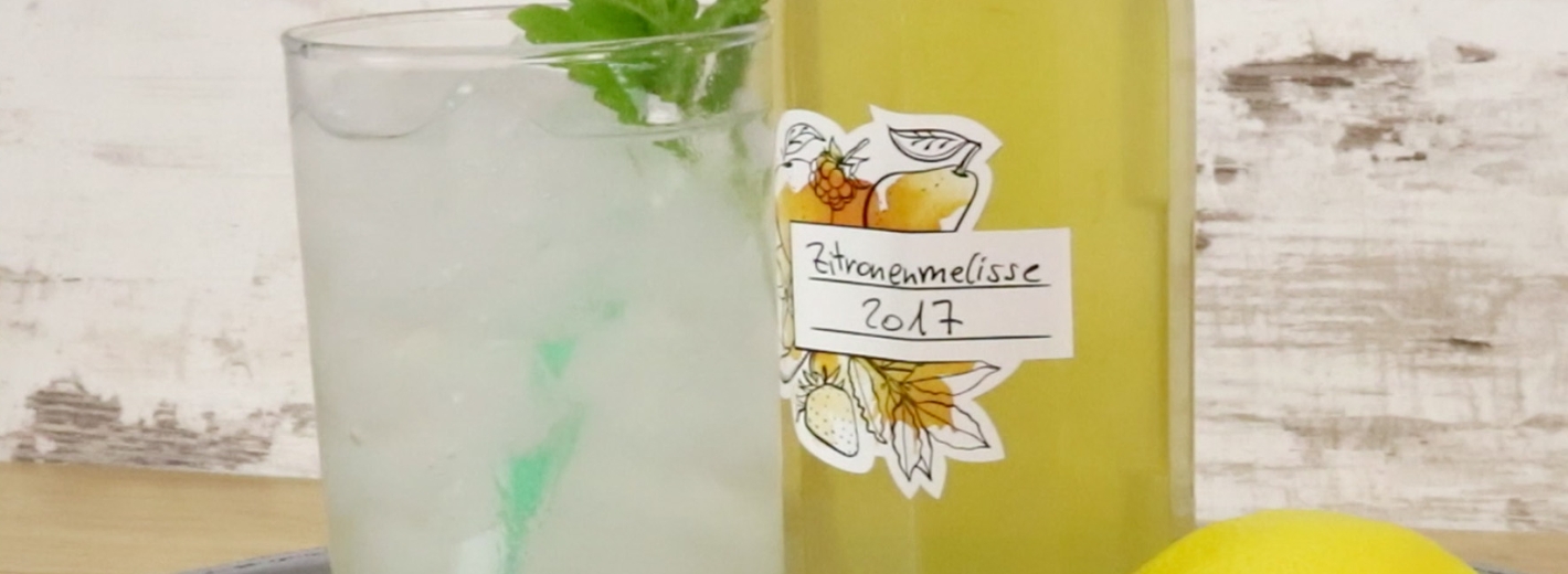 Zitronenmelissen Sirup