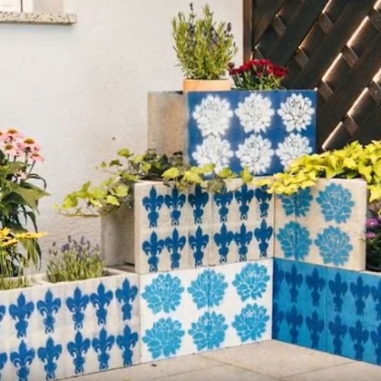 DIY Blumentröge aus Schalsteine