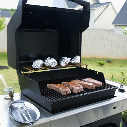 Grillgut auf Gasgriller