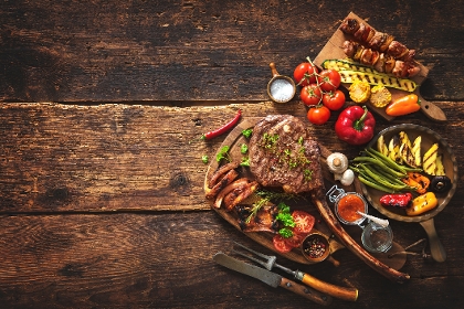 Gemischte köstliche Grillplatte