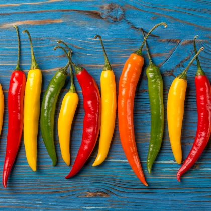 Bunte Pfefferonis