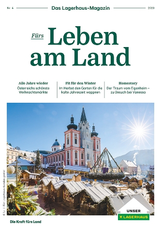 Titelseite vom Lagerhaus Magazin Fürs Leben am Land