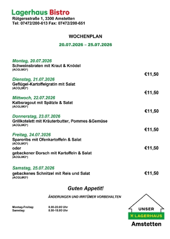 Wochenplan KW30