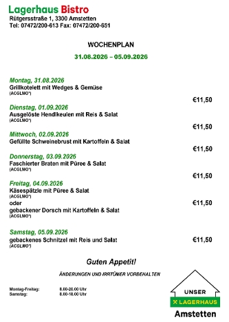 Wochenplan KW36