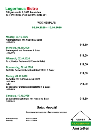Wochenplan KW41