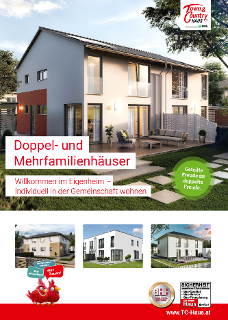 TC Doppel- und Mehrfamilienhäuser - Willkommen im Eigenheim - Individuell in der Gemeinschaft wohnen - Geteilte Freude ist doppelte Freude. - TC Haus mit Terreasse  und seitlichem Haupteingang