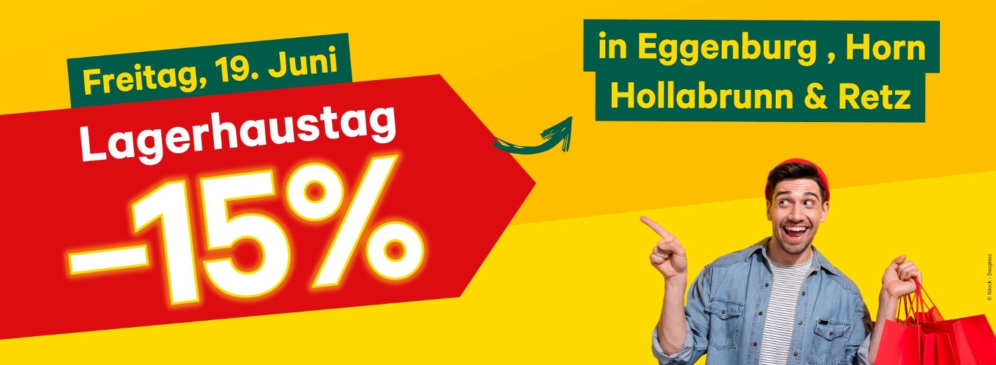 Lagerhaustag -15%